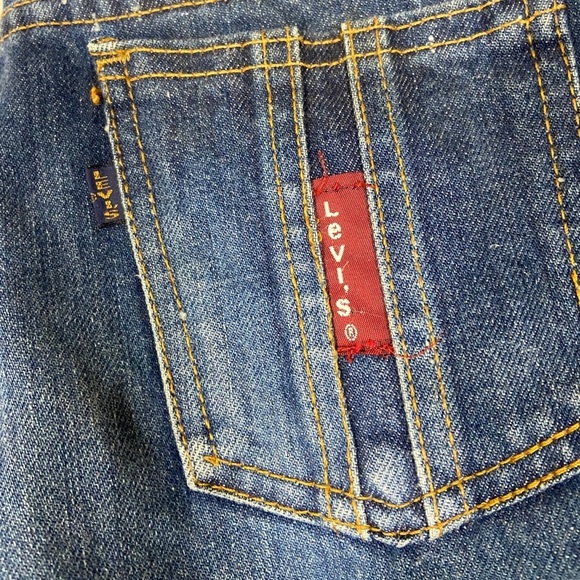 Vtg Levis Big E Blue Label Jeans Straight Leg - Picture 10 of 10
